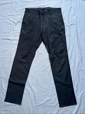 RVCA Dark Grey Straight-Leg Chinos